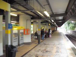 Looking away from the exit on the other platform to previously
