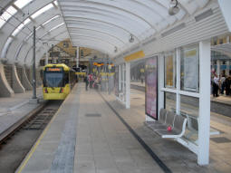 Looking along platform A