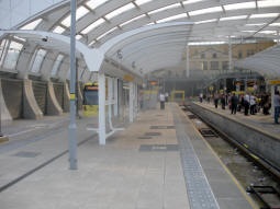 Looking along platform B