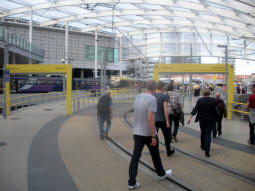 Entrances to the platforms