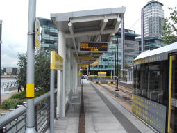 Looking towards the end of the line from one of the platforms
