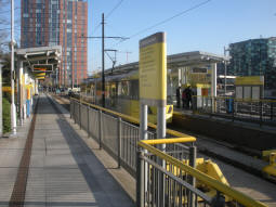 Approaching platform B