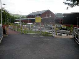 The entrance for trams to Manchester