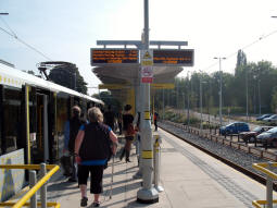 The platforms from the Kingsway end