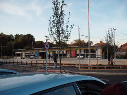 The platforms from the car park