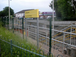Looking into the station from Lapwing Lane
